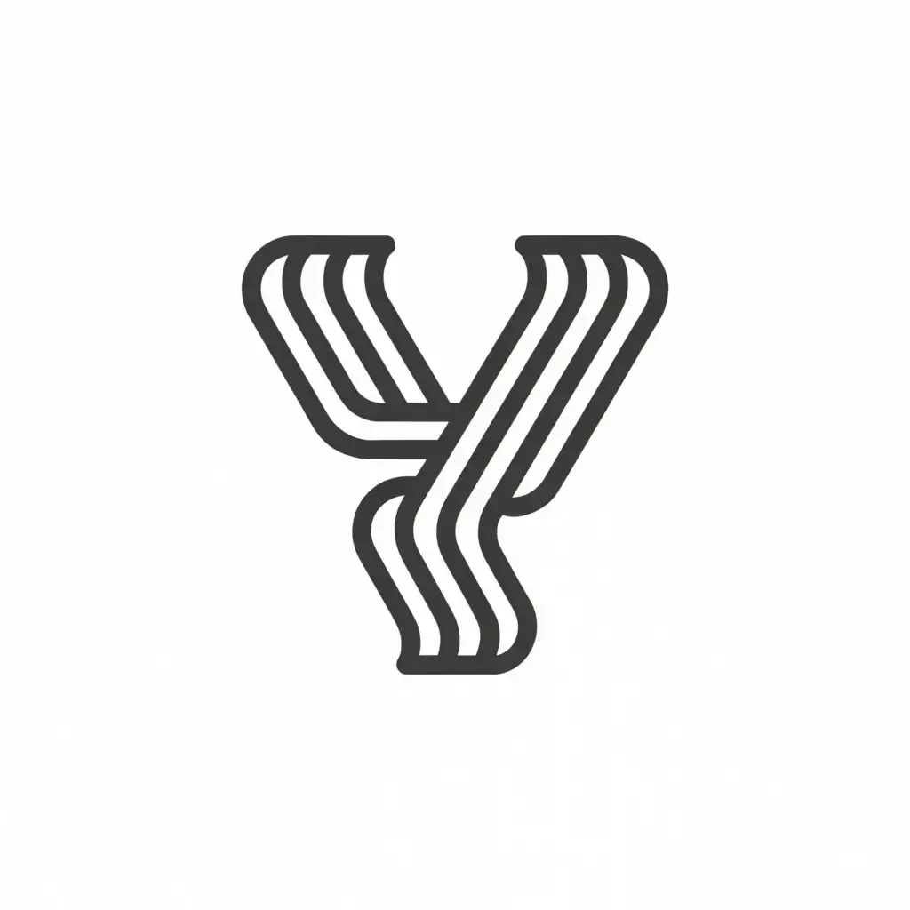 a logo design,with the text "Y", main symbol:Letter Y,Minimalistic,clear background