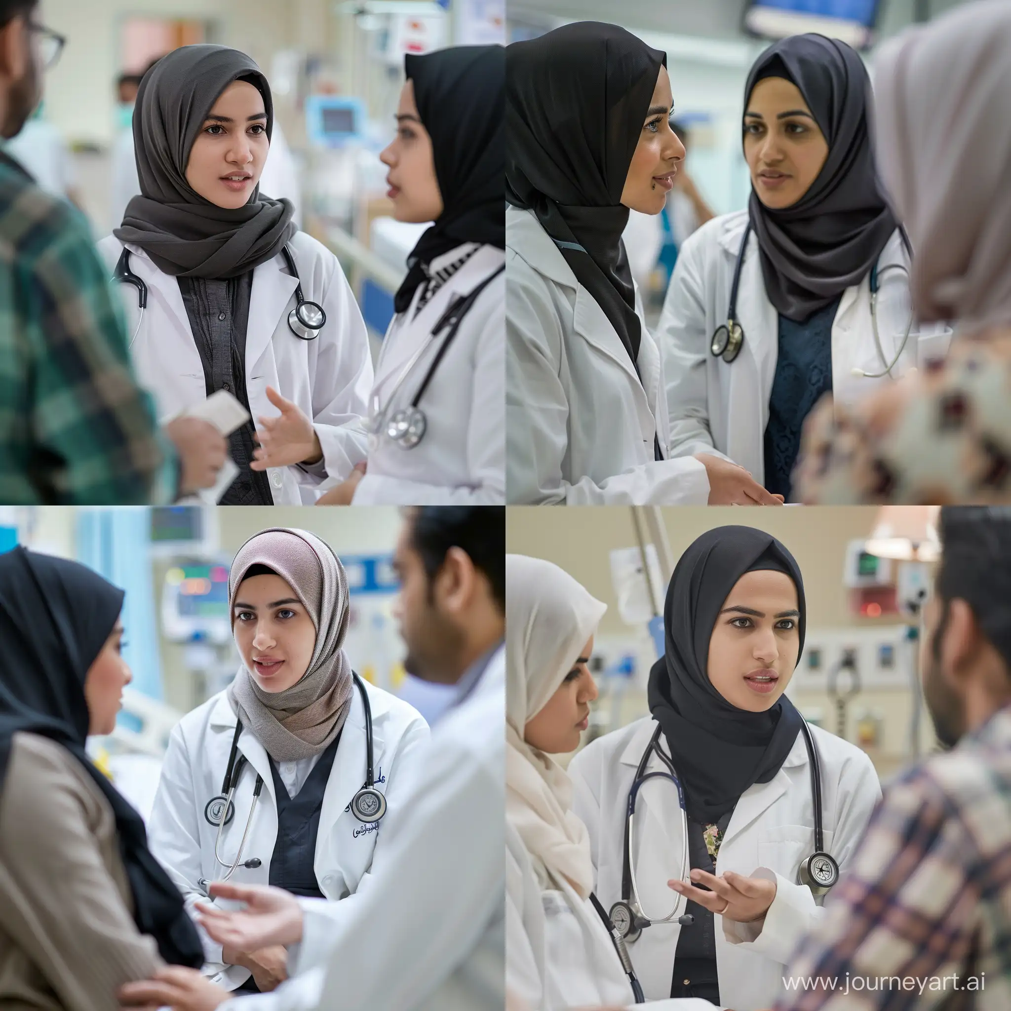 Female-Medical-Student-in-Hijab-Explaining-Diagnosis-to-Patient-at-Hospital