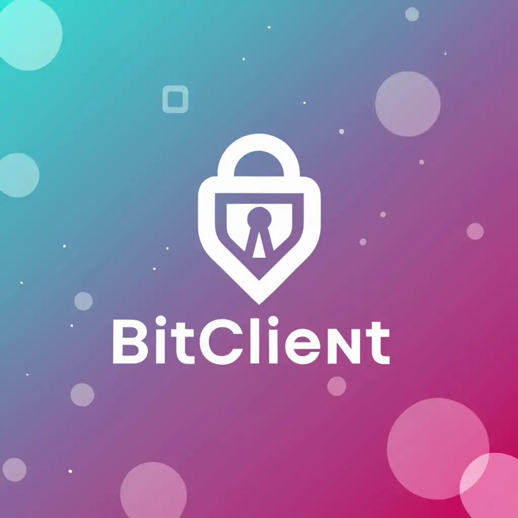 a logo design,with the text "BitClient", main symbol:trust, compliance, transactions,Moderate,be used in Finance industry,clear background