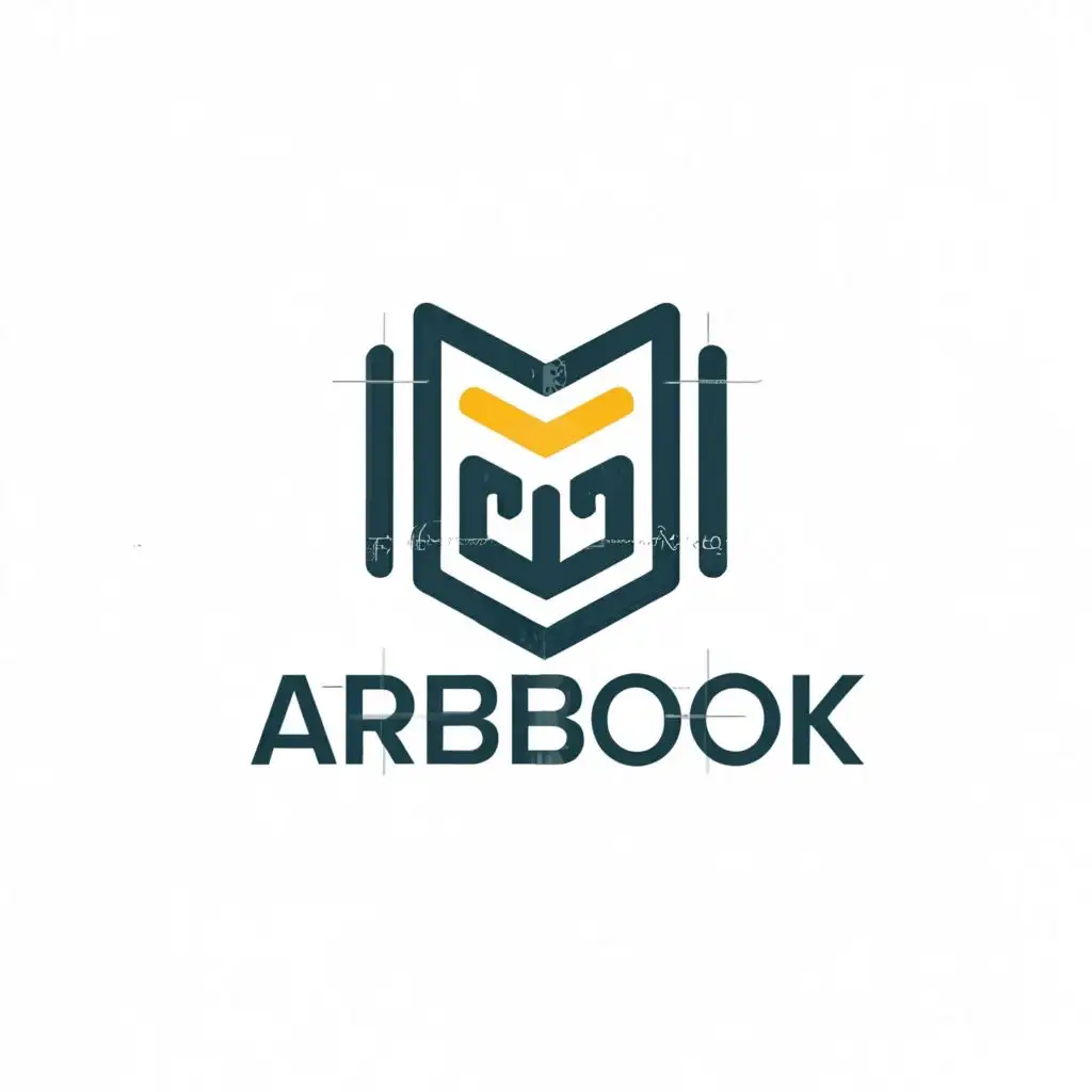 a logo design,with the text "arbbook", main symbol:online book shop,Minimalistic,be used in Education industry,clear background
