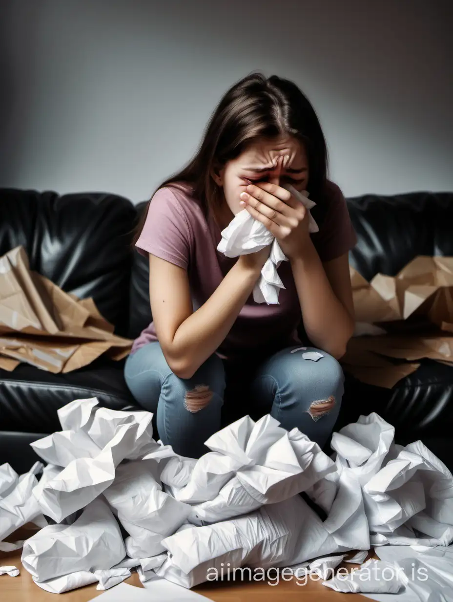 Young-Woman-in-Distress-Heartbreak-Tears-on-Couch