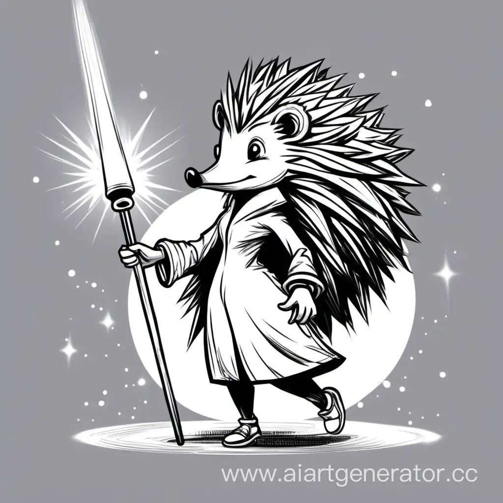 Enchanting-Woman-Human-Hedgehog-with-Magic-Wand