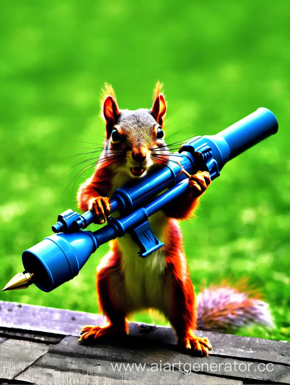 Squirrel with Javelin Rocket Launcher
