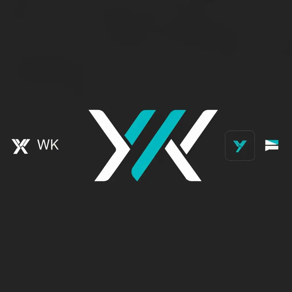 a logo design,with the text "YWK", main symbol:The letter “Y”,Moderate,be used in Technology industry,clear background
