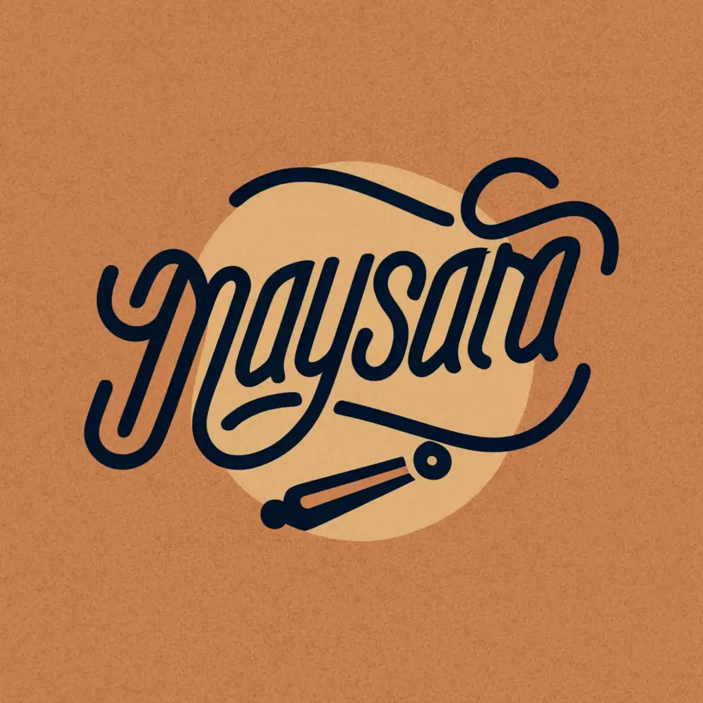 logo, store on line , with the text "maysara", typography