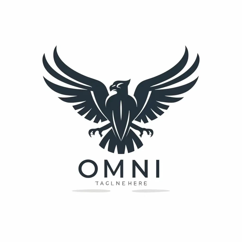 logo, vulture, with the text "OMNI", typography, be used in Technology industry