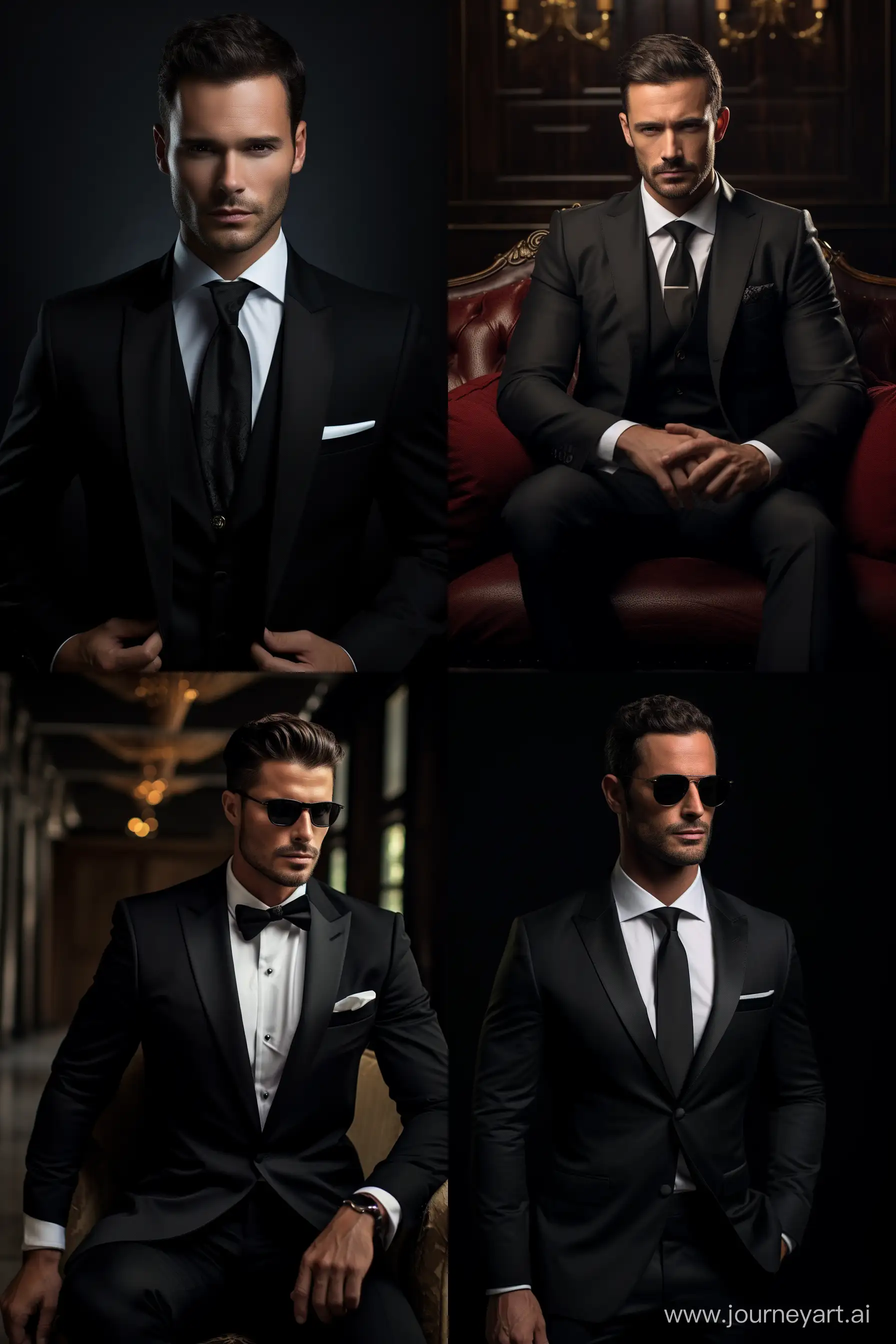 Elegance-Personified-Timeless-Style-in-a-Tailored-Black-Suit