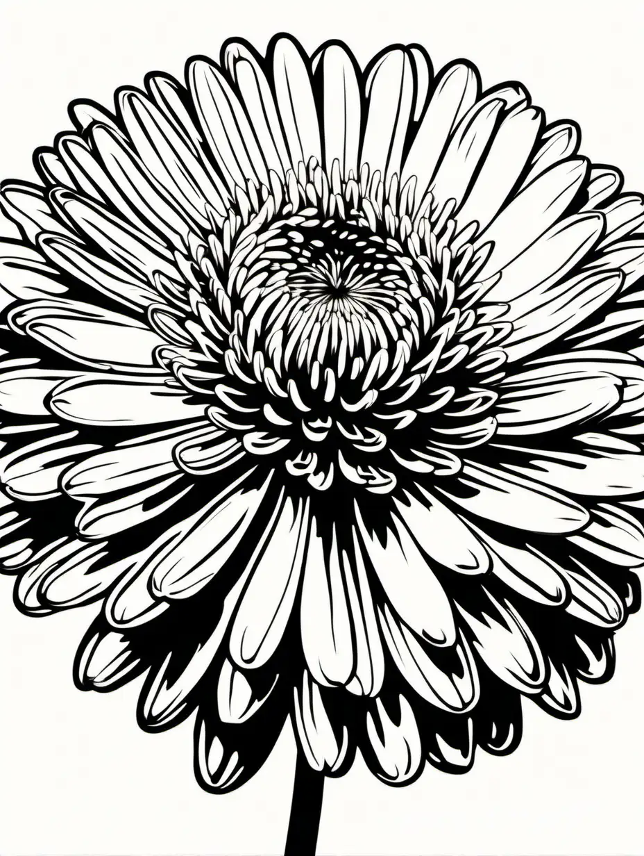 Chrysanthemum-Serigraphy-Poster-in-Andy-Warhol-Style-on-White-Background