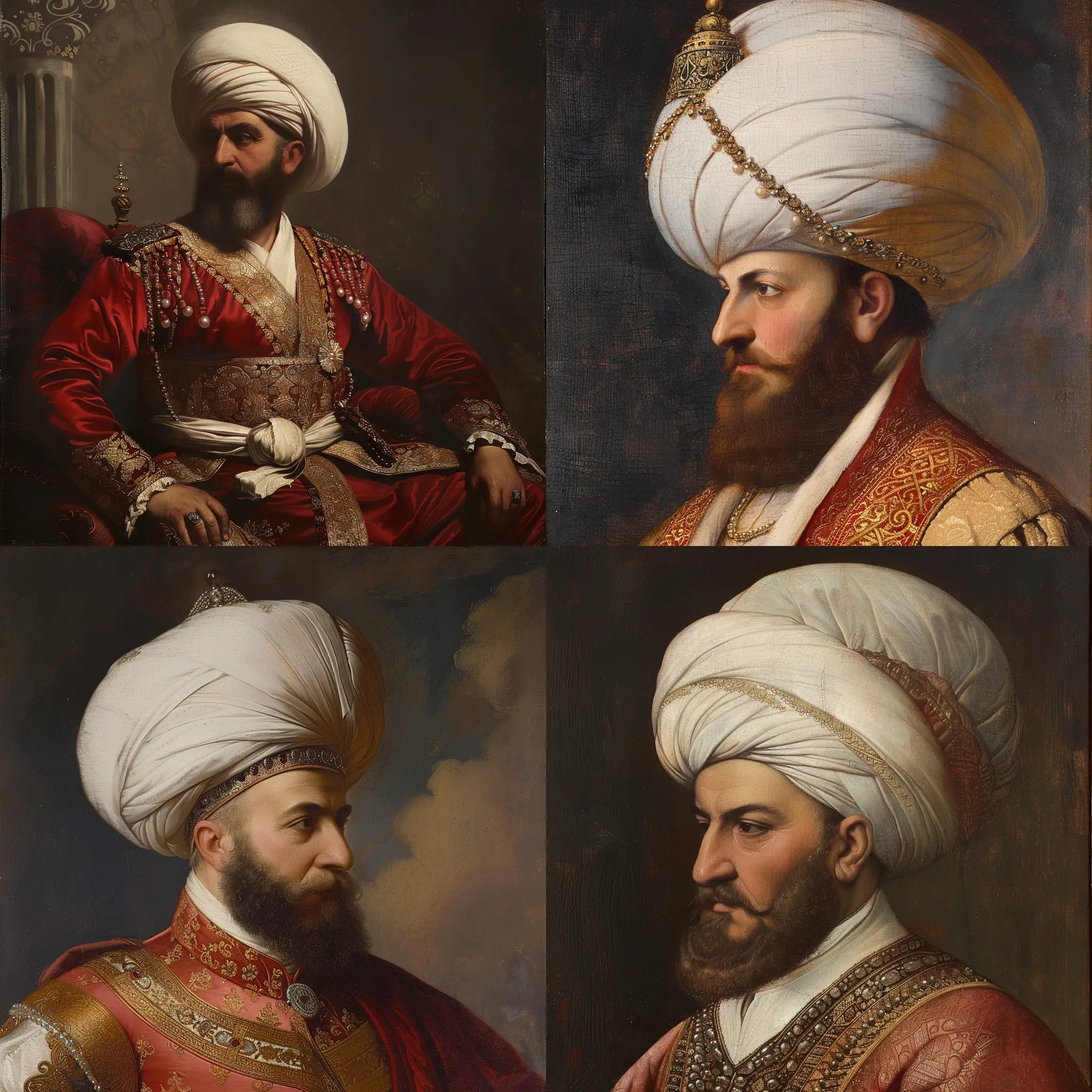 Portrait-of-Sultan-Suleiman-the-Magnificent-in-Vibrant-Colors