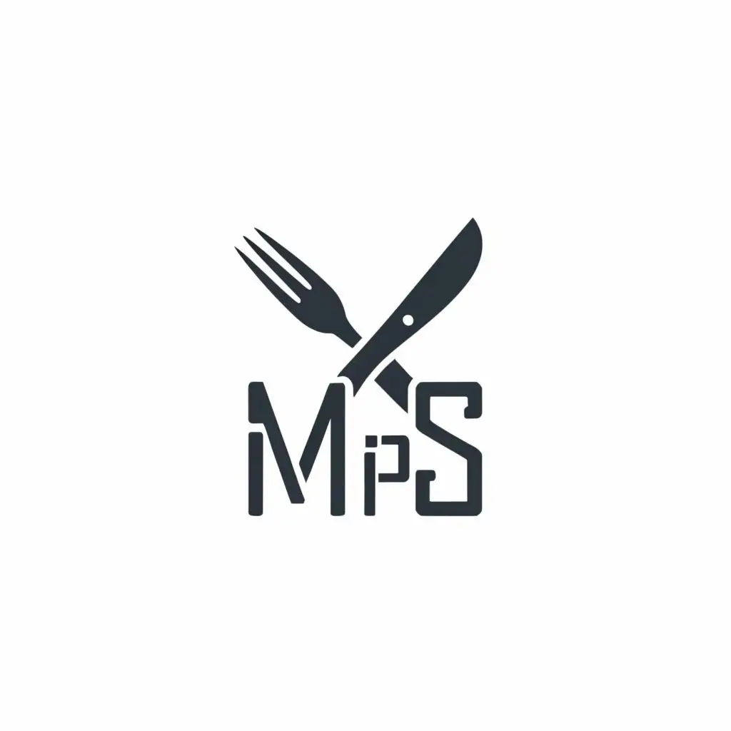 LOGO-Design-For-MPS-Sports-Fitness-Dynamic-Knife-and-Fork-Typography-Fusion
