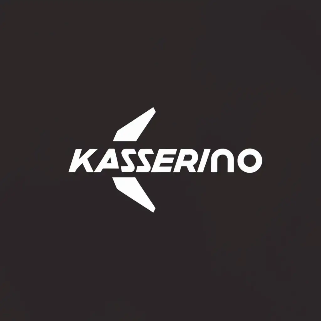 a logo design,with the text 'Kasserino', main symbol:Blade,Moderate, be used in Internet industry, clear background