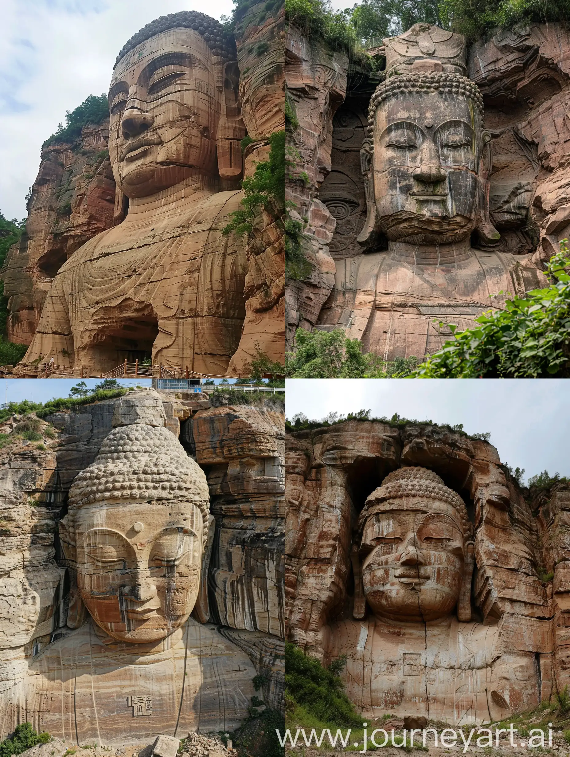 Majestic-Giant-CliffCarved-Buddha-Statue