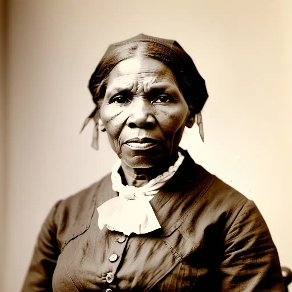Inspiring Portrait of Harriet Tubman Trailblazing Abolitionist and Underground Railroad Conductor