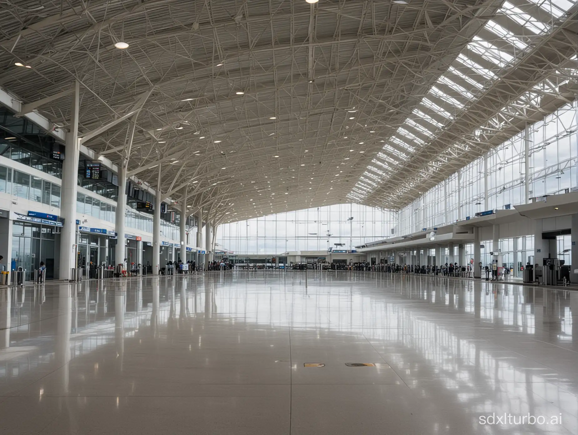 airport terminal building interior