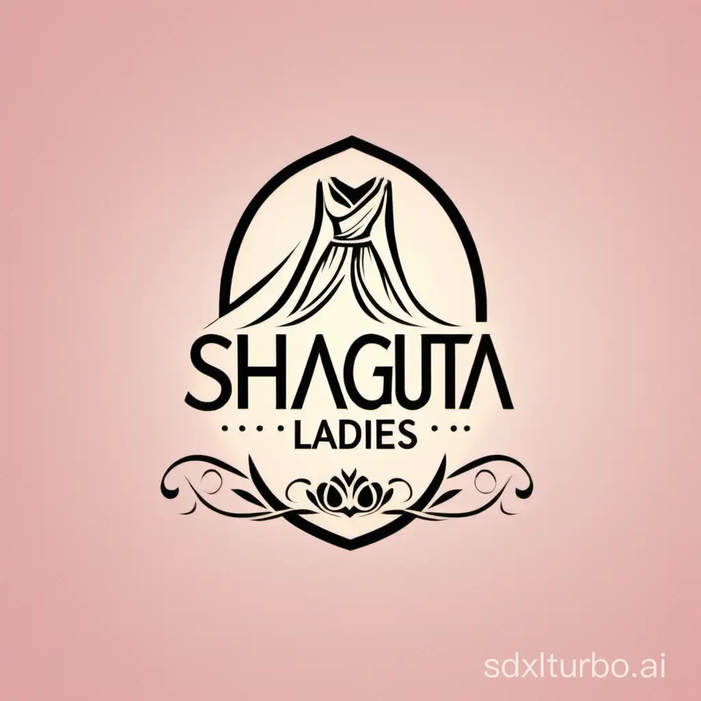 Logo for ladies cloths stitching brand, name of the brand "Shagufta ladies dress maker" , logi should be simple and can give clear meaning " clean and best "