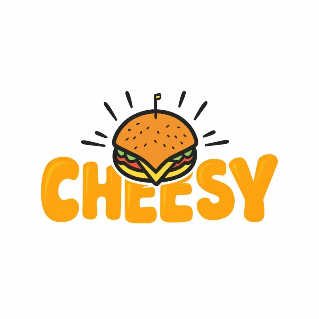 a logo design,with the text "cheesy", main symbol:food,Moderate,be used in Restaurant industry,clear background