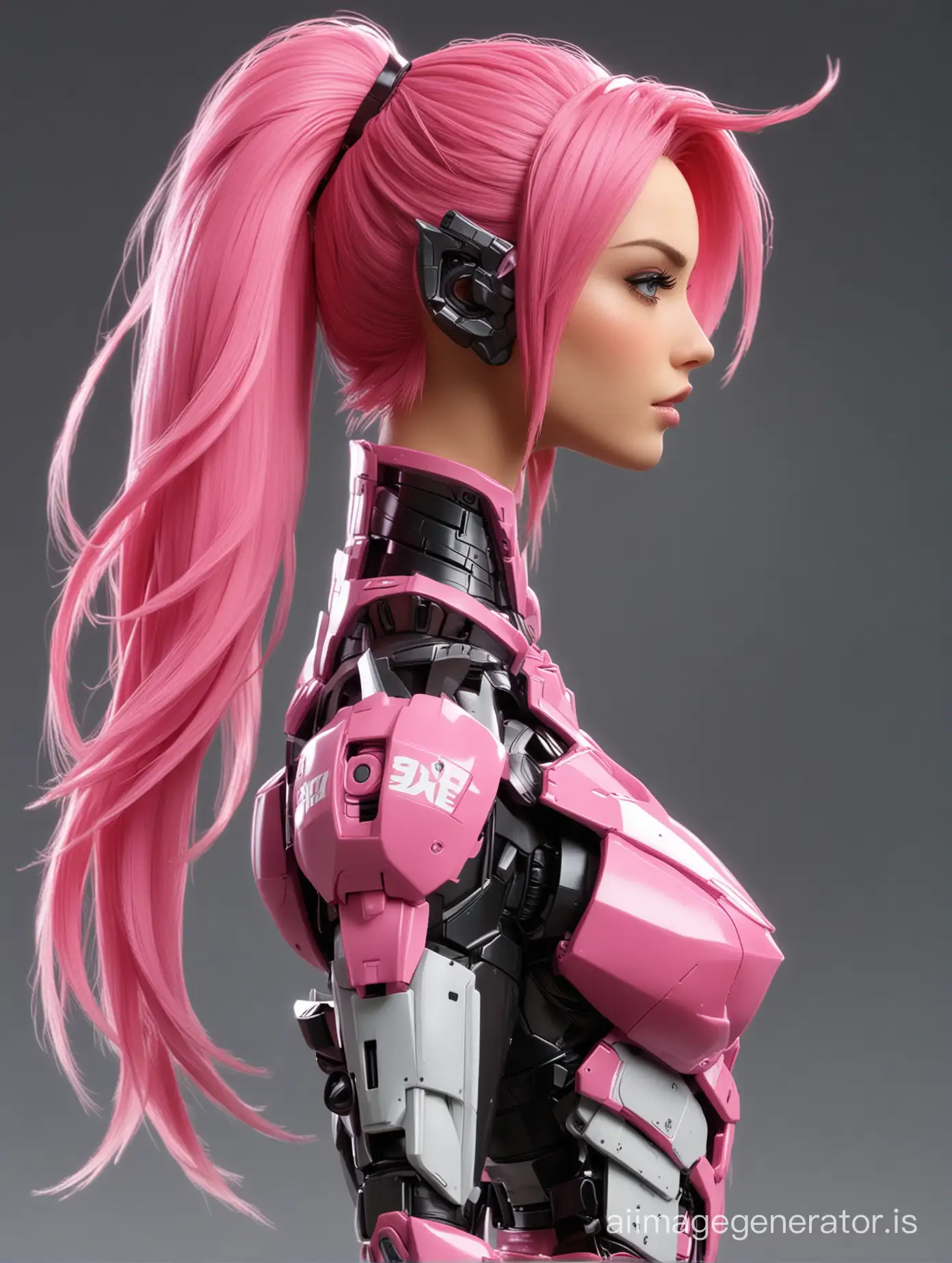 Sexy transformers 'arcee' character, viewed from the side 