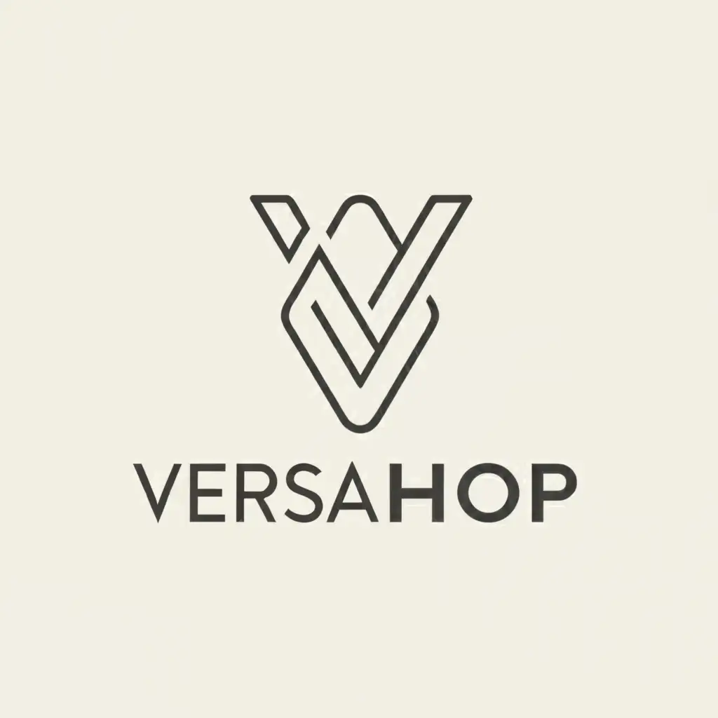 a logo design,with the text "Versashop", main symbol:VS,Moderate,be used in Retail industry,clear background