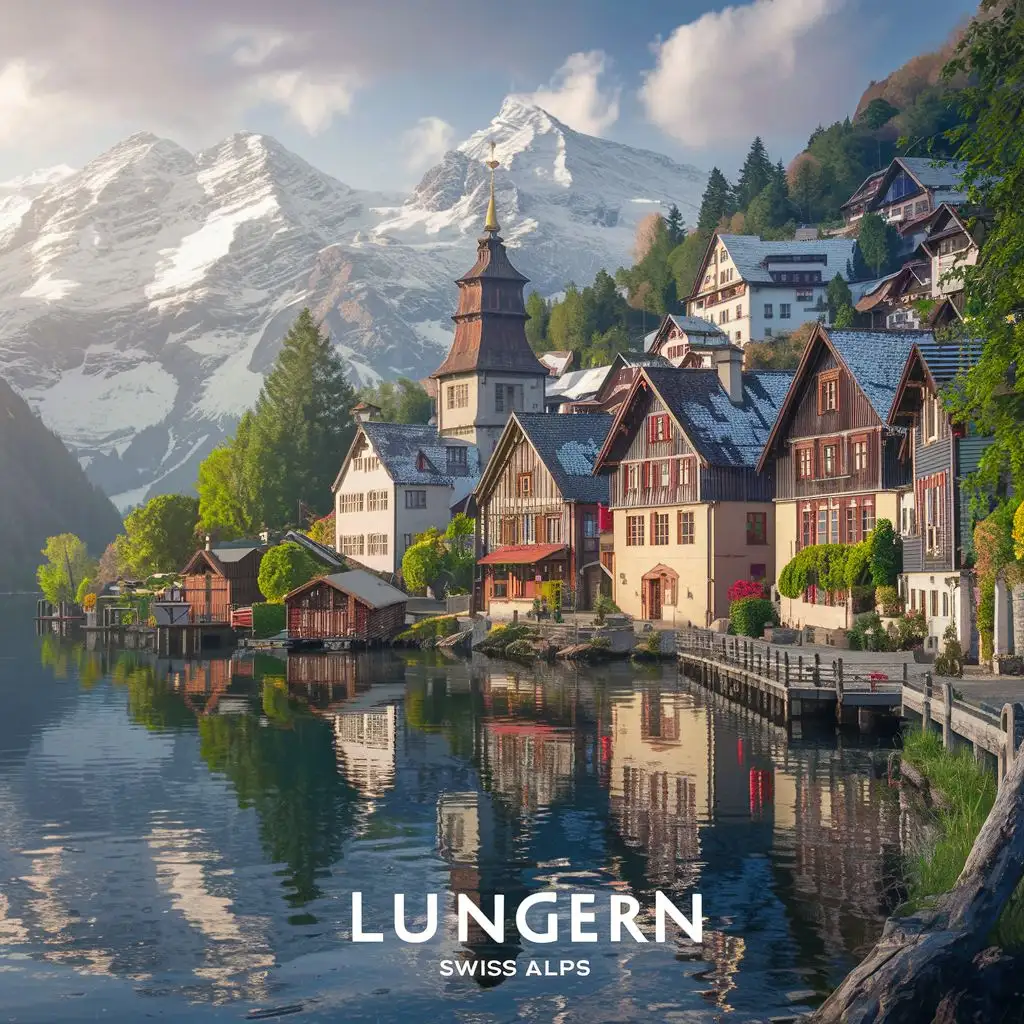 Scenic Alpine Village of Lungern Switzerland | MUSE AI