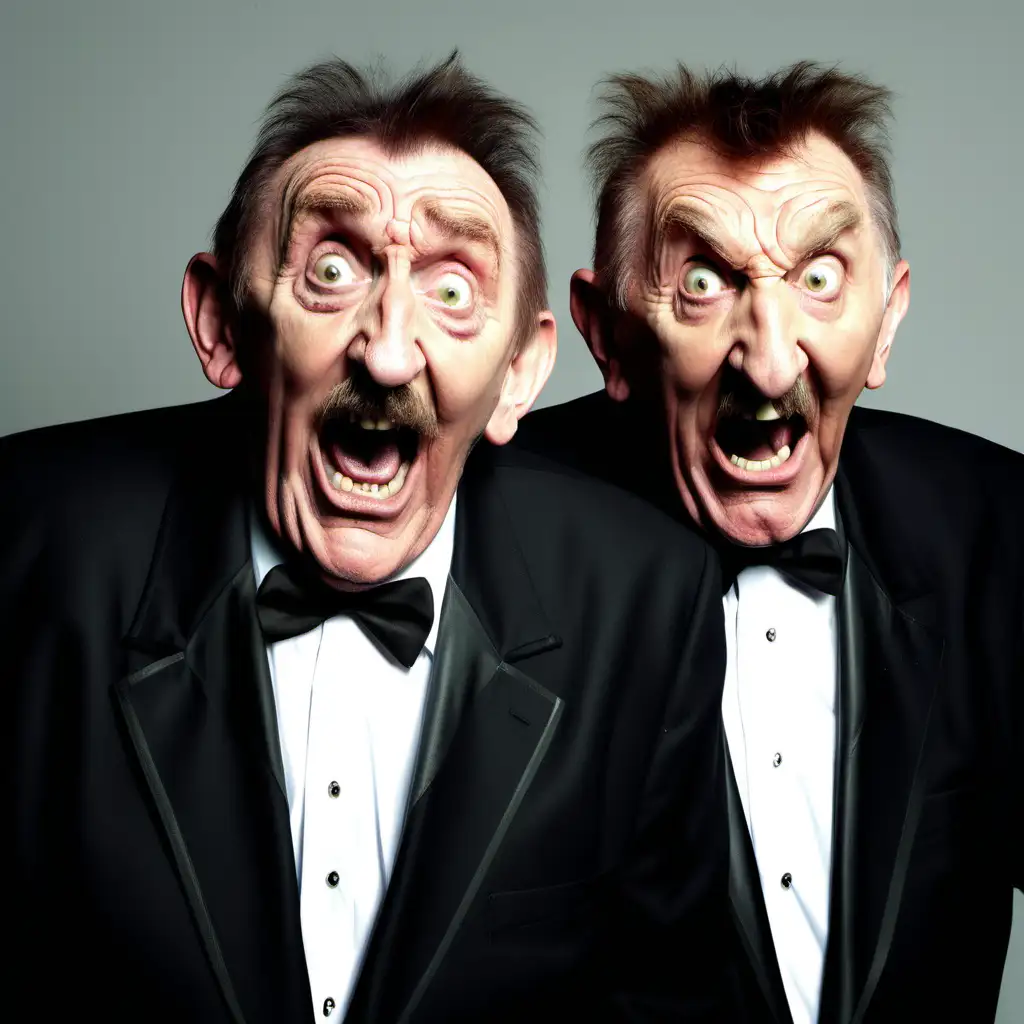 The Chuckle Brothers really really crazy angry, bad mood, angry, breaking stuff, angry, bad mood
