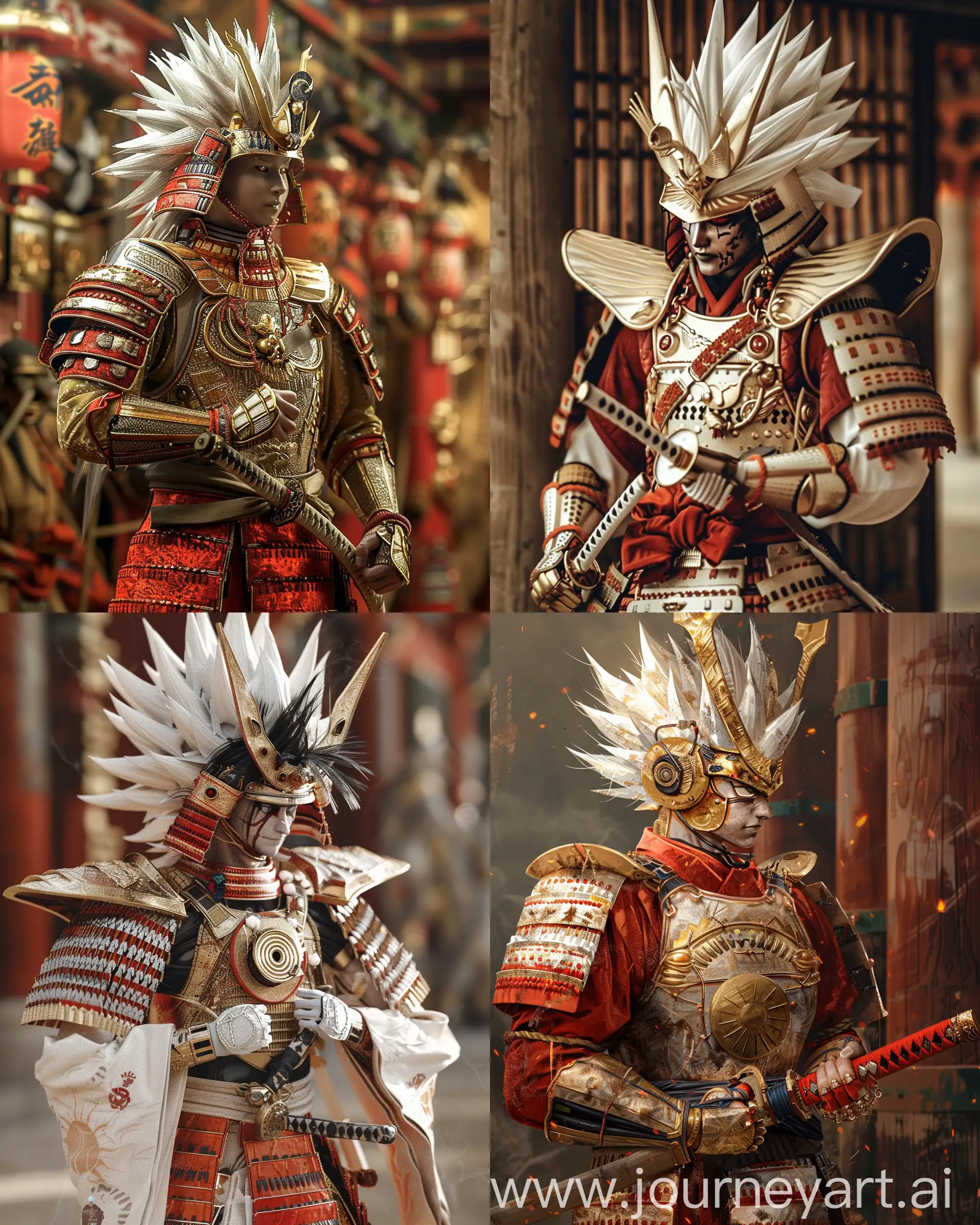 Cyberpunk-Samurai-Warrior-in-Red-Armor-with-Samurai-Sword