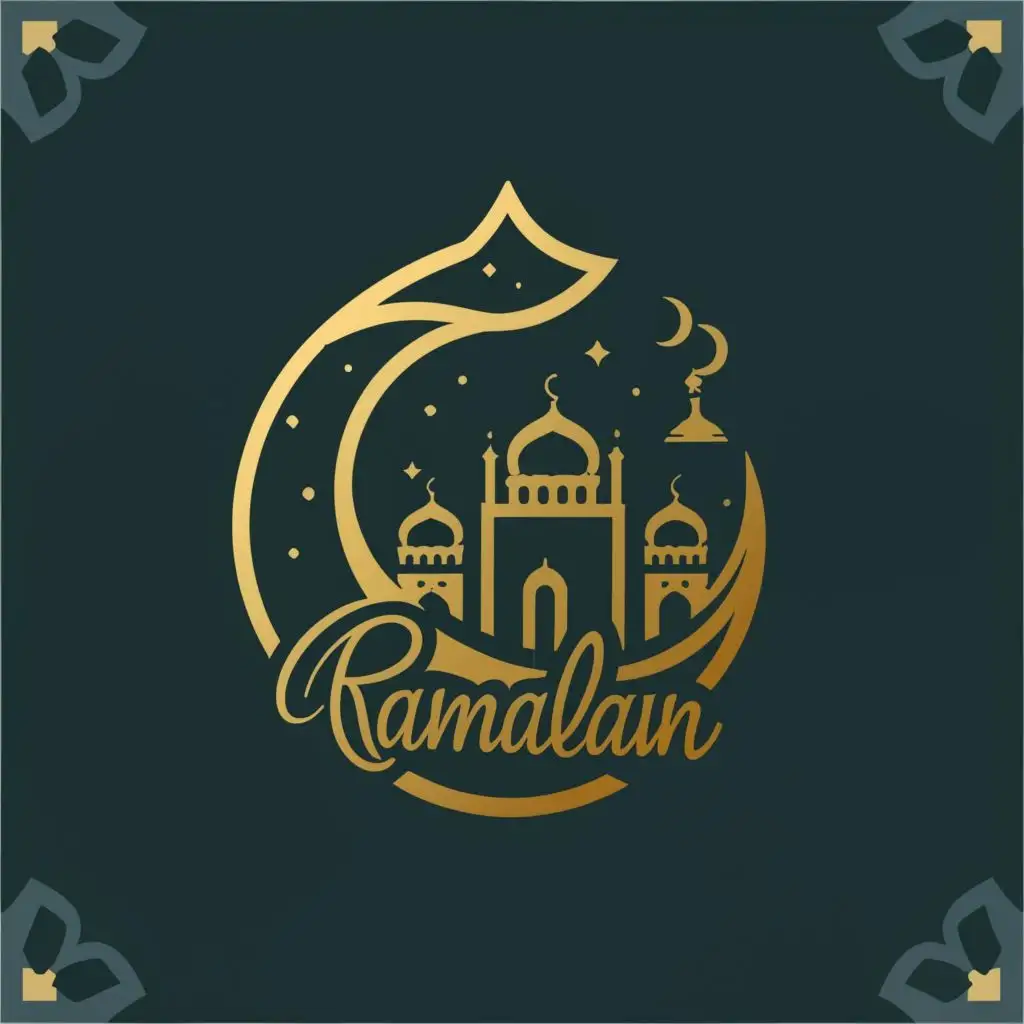 logo, Islam, with the text "Ramadan", typography, be used in Religious industry