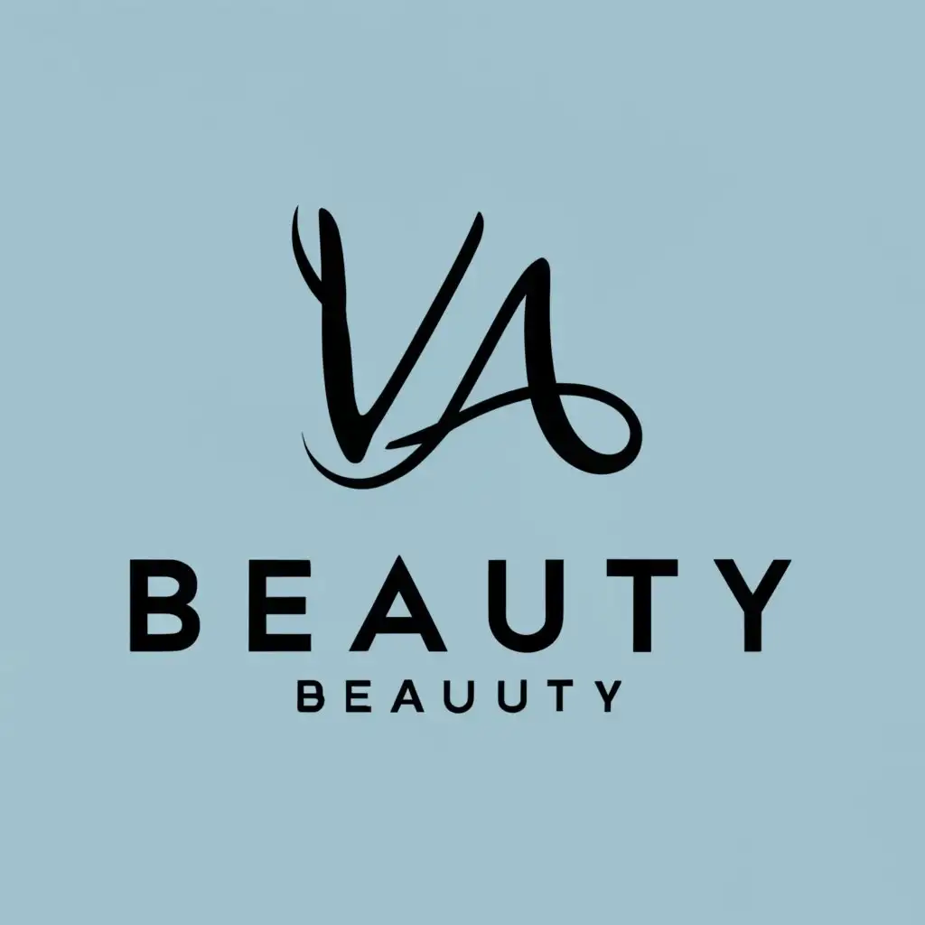 logo, Beauty, with the text "VA", typography, be used in Retail industry