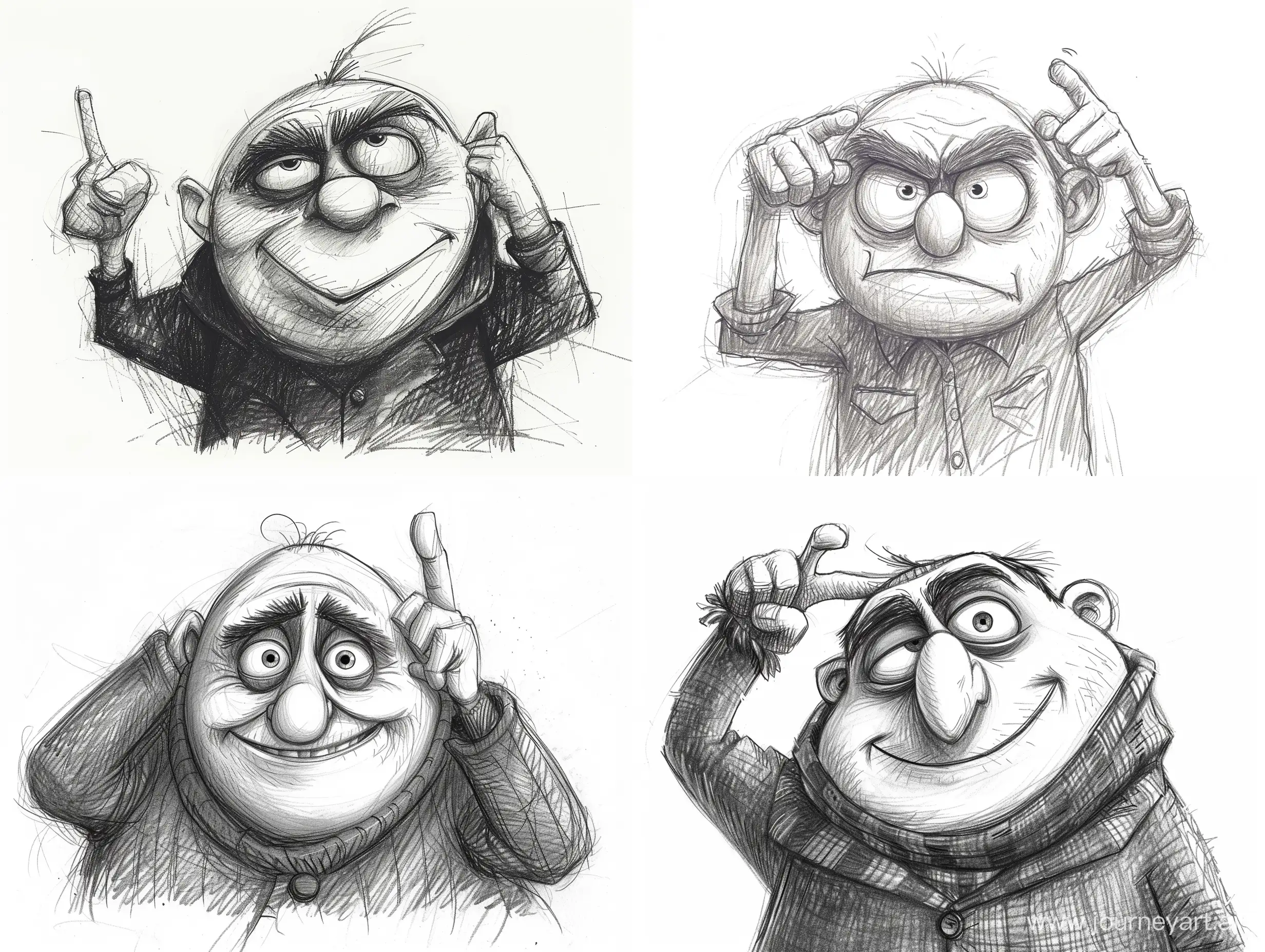 Confident-Gru-Gesturing-with-Storyboard-Pencil-Drawing-Style