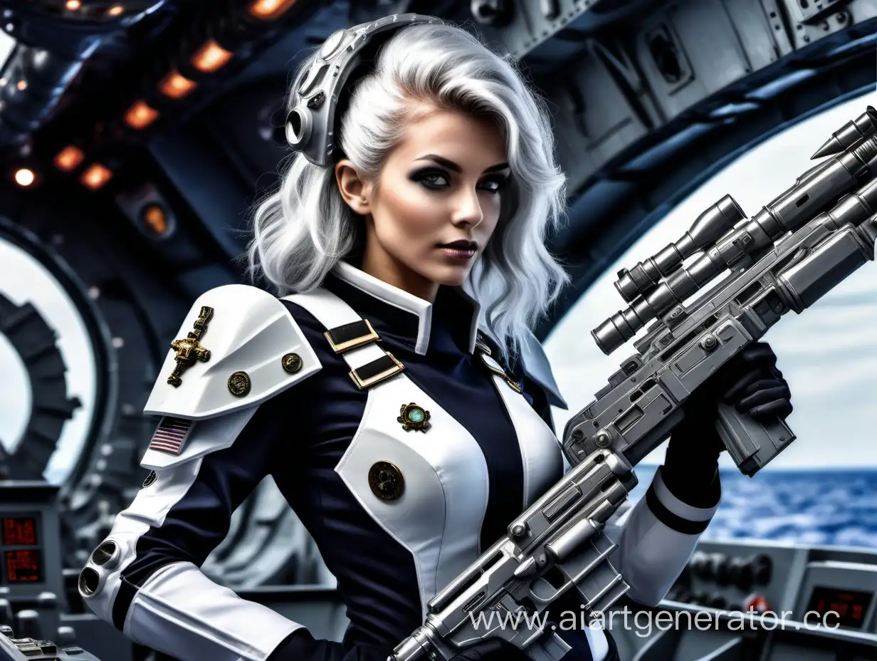Space-Fleet-Girl-Admiral-Commands-Battleship-with-Silver-Hair-and-Earth-Alliance-Medals