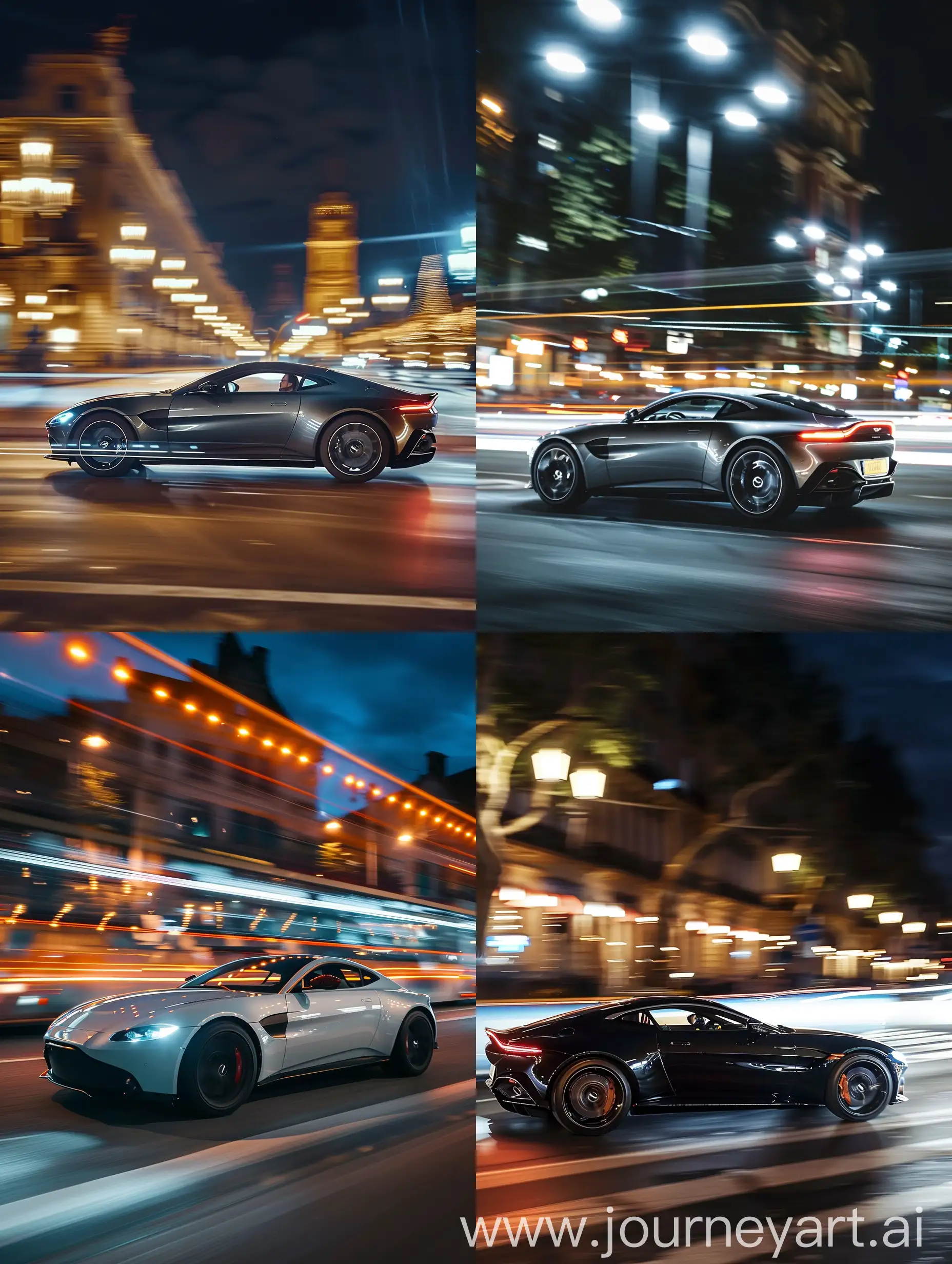 Sleek-Aston-Martin-in-Night-Motion-with-Stunning-Light-Trails