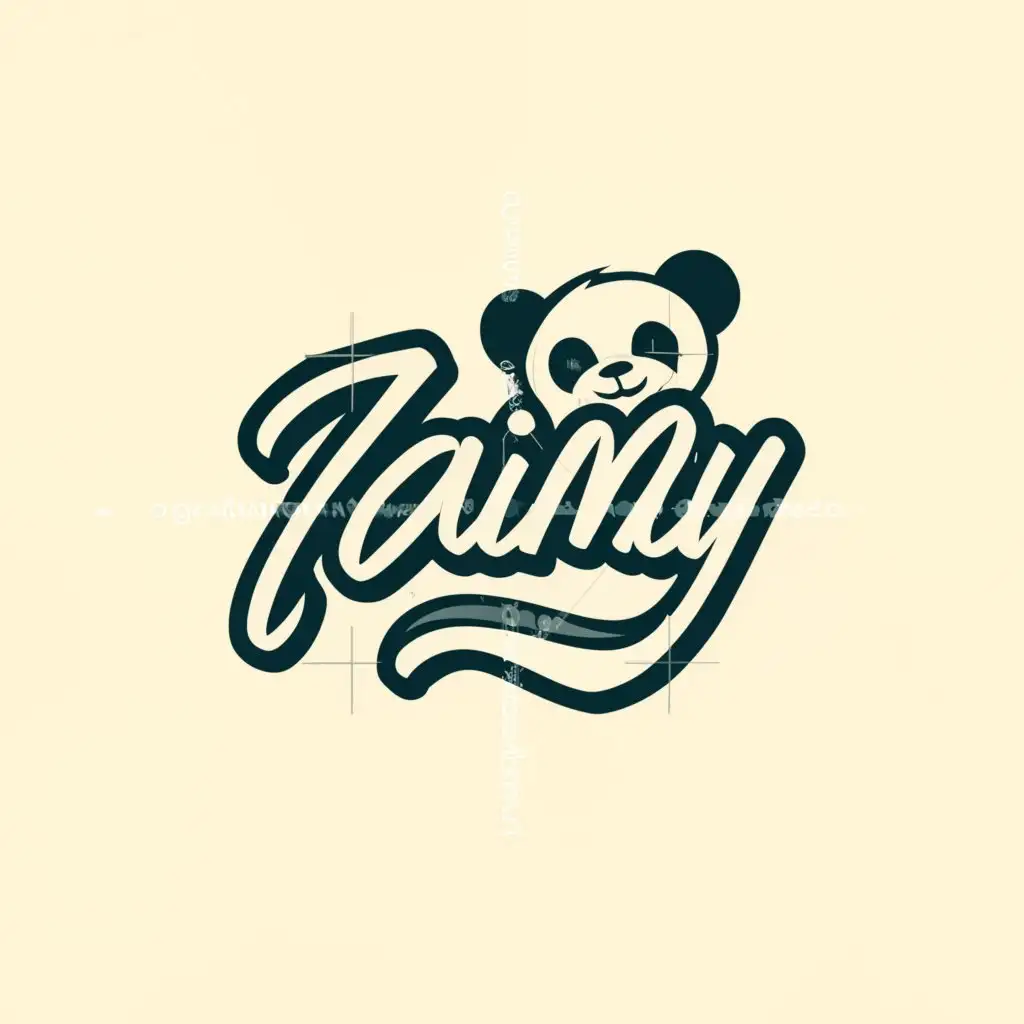a logo design,with the text "Zainy", main symbol:panda,Moderate,be used in Events industry,clear background