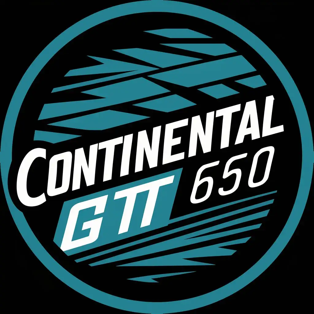 logo, INSIDE A CIRCLE ,   COOL, with the text "CONTINENTAL GT 650", typography, be used in Travel industry