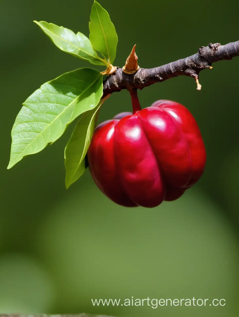 Vibrant-Acerola-Fruits-on-a-Lush-Tropical-Tree