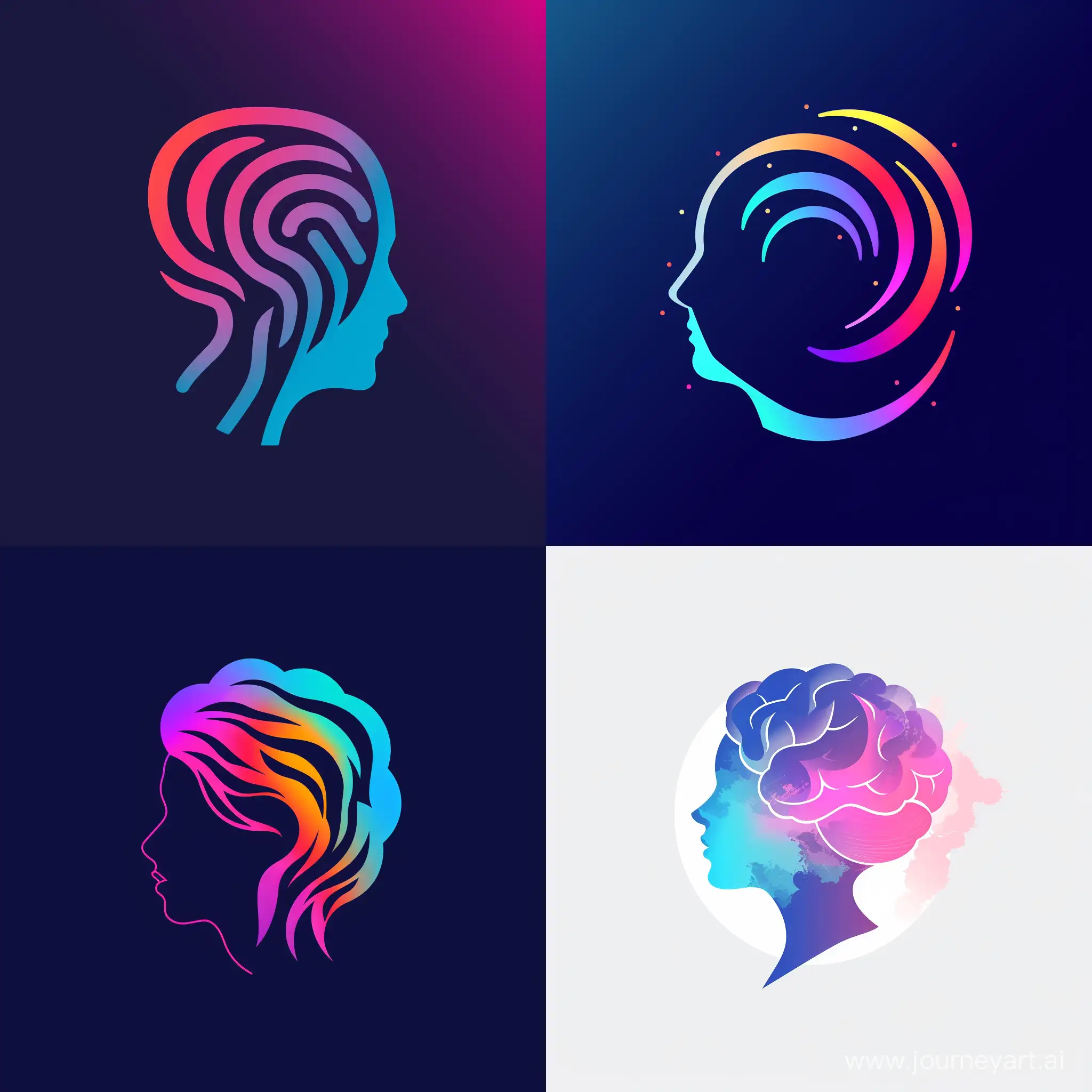 Logo for a Telegram channel with the theme of psychology.