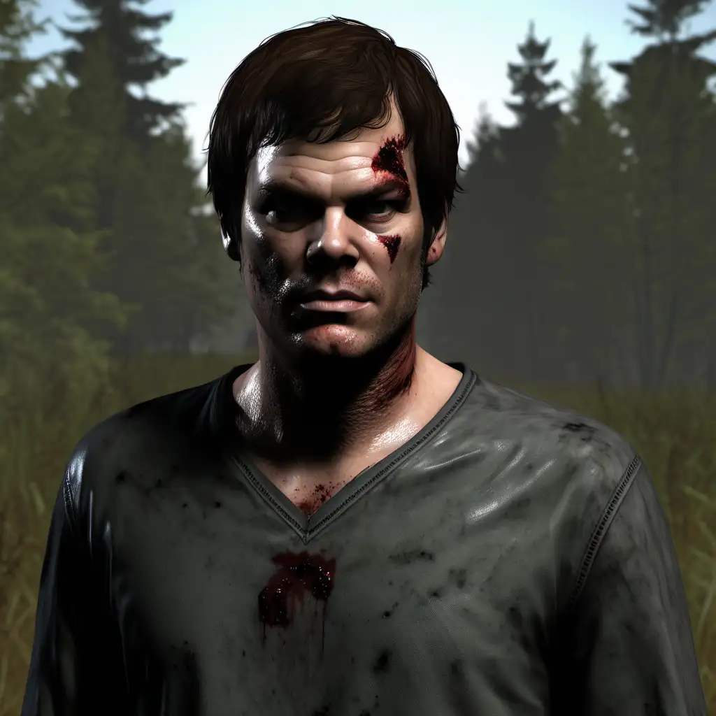 Dexter Morgan as a DayZ survivor 