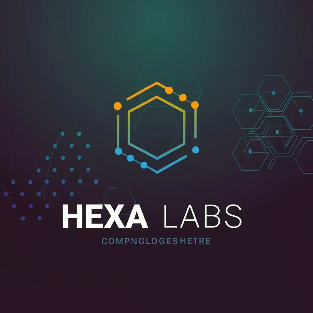 a logo design,with the text 'Hexa Labs', main symbol:Hexagon,complex,be used in Internet industry,clear background