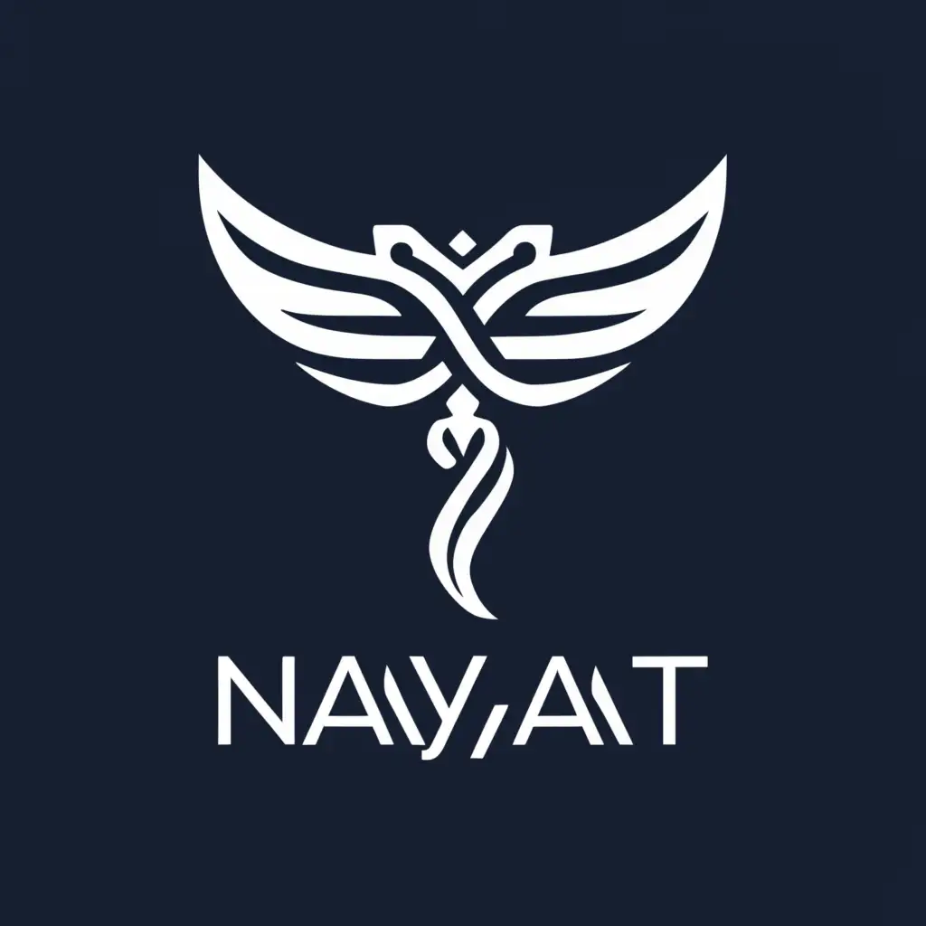 a logo design,with the text "Nayaat", main symbol:Nayaat,Moderate,clear background
