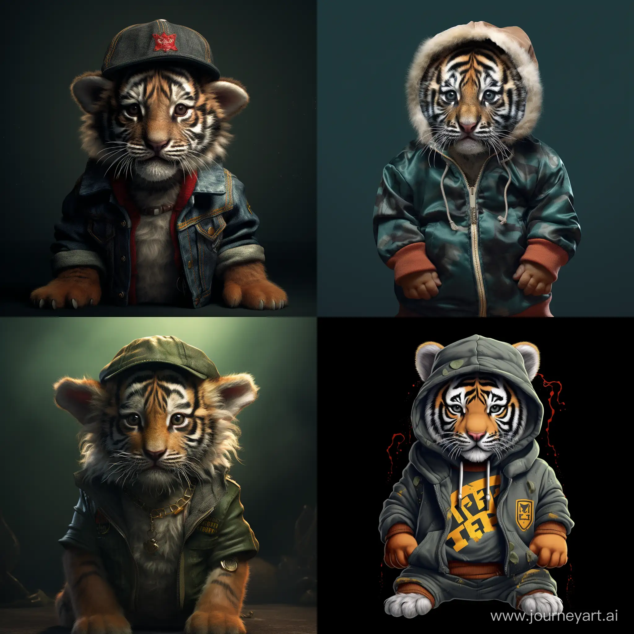Adorable-Baby-Tiger-Rapper-Freestyling-with-Microphone