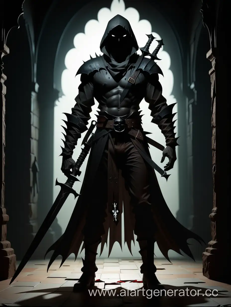 Mysterious-Dark-Figure-Holding-Daggers-in-Silhouette