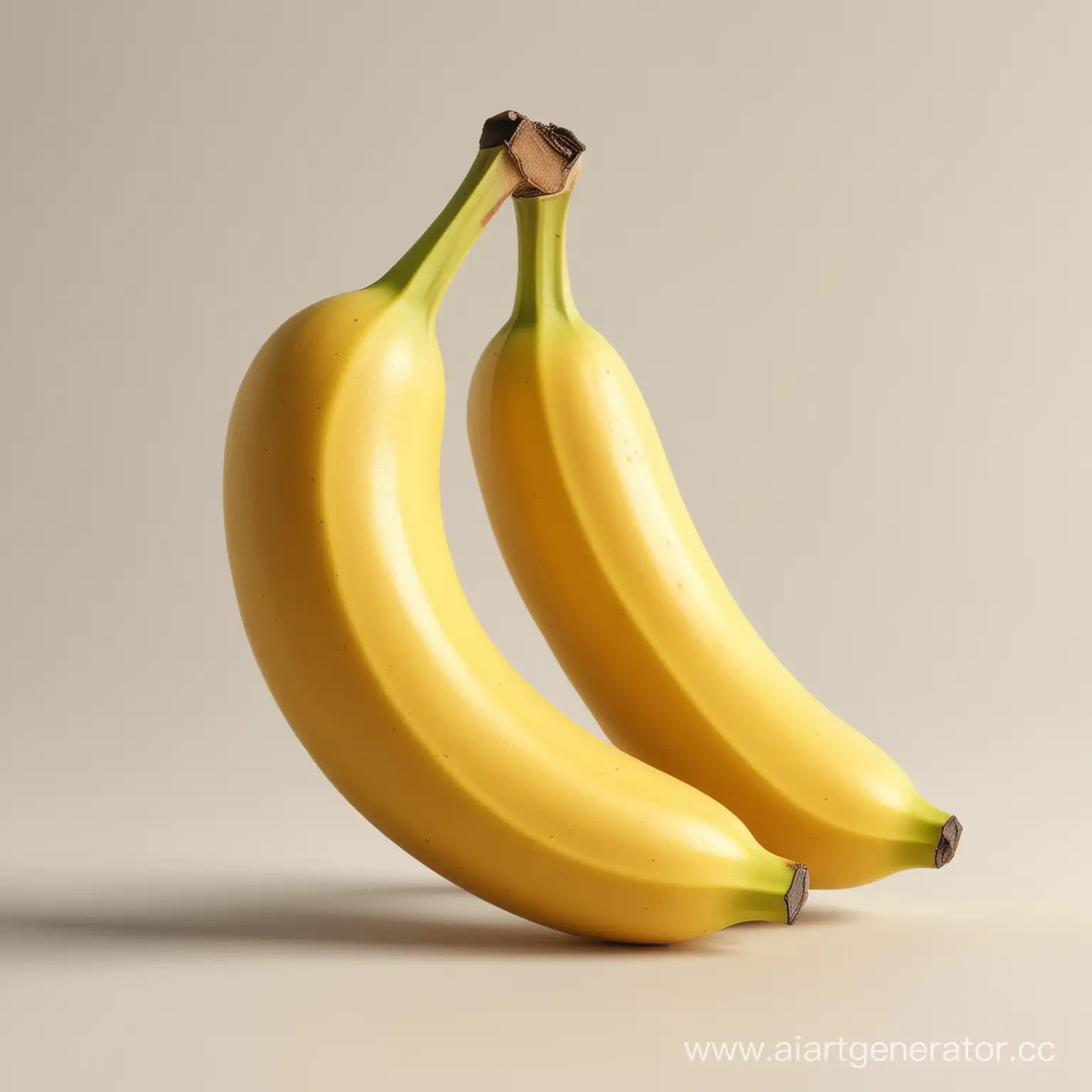 Two-Cartoonish-Bananas-on-Clean-White-Background