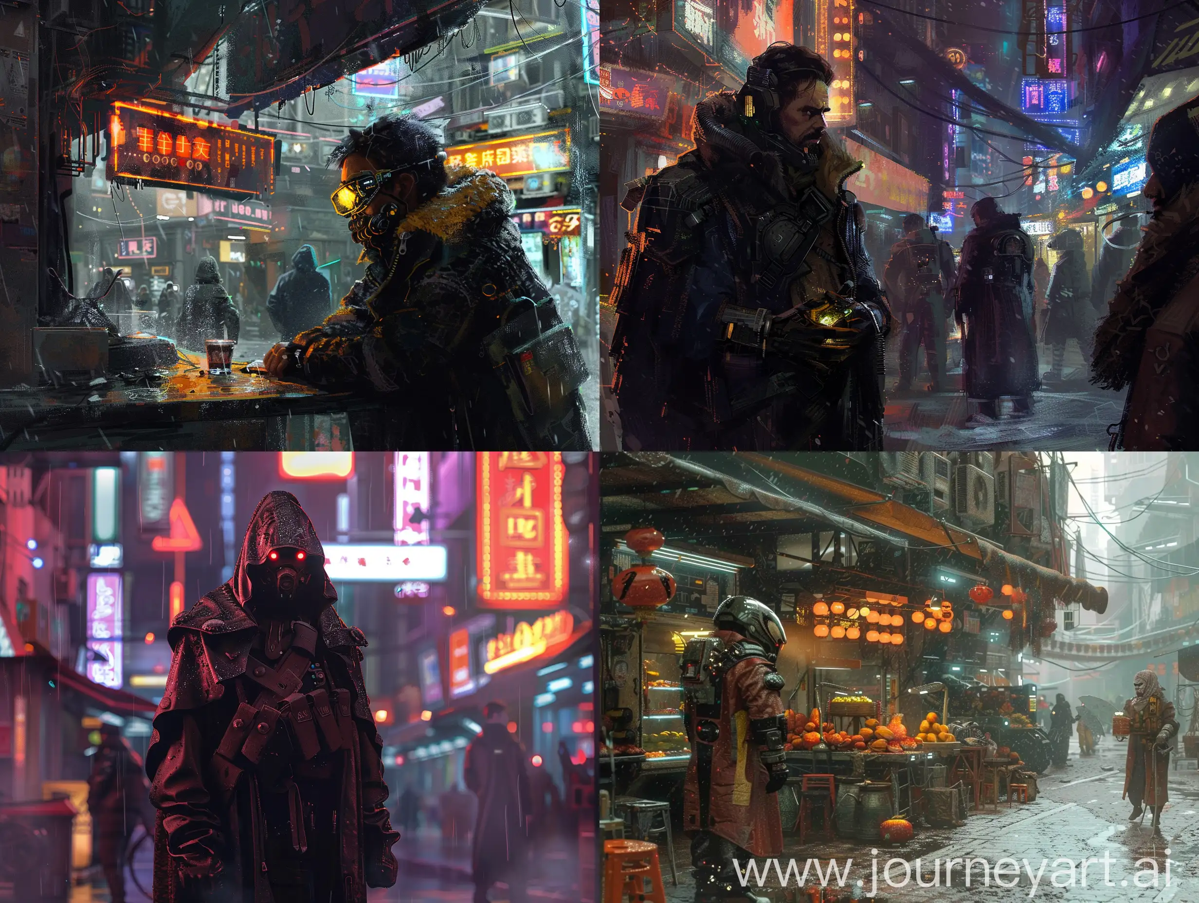 Futuristic-Cyberpunk-Merchant-in-District-NPC-Scene