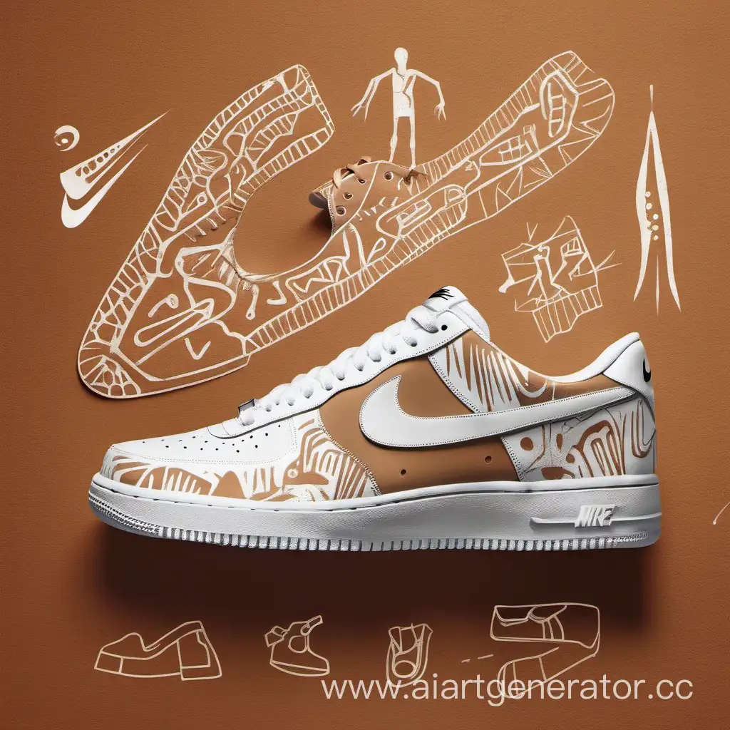 Customized-Nike-Sneakers-with-Cave-Drawings-Personalized-Artistic-Footwear