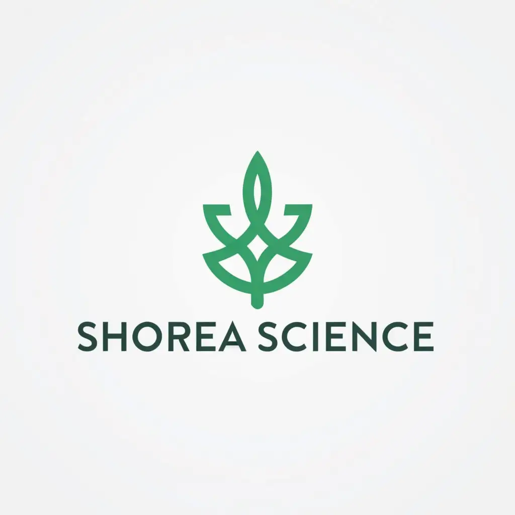 a logo design,with the text "shorea science", main symbol:tree,Minimalistic,be used in Finance industry,clear background
