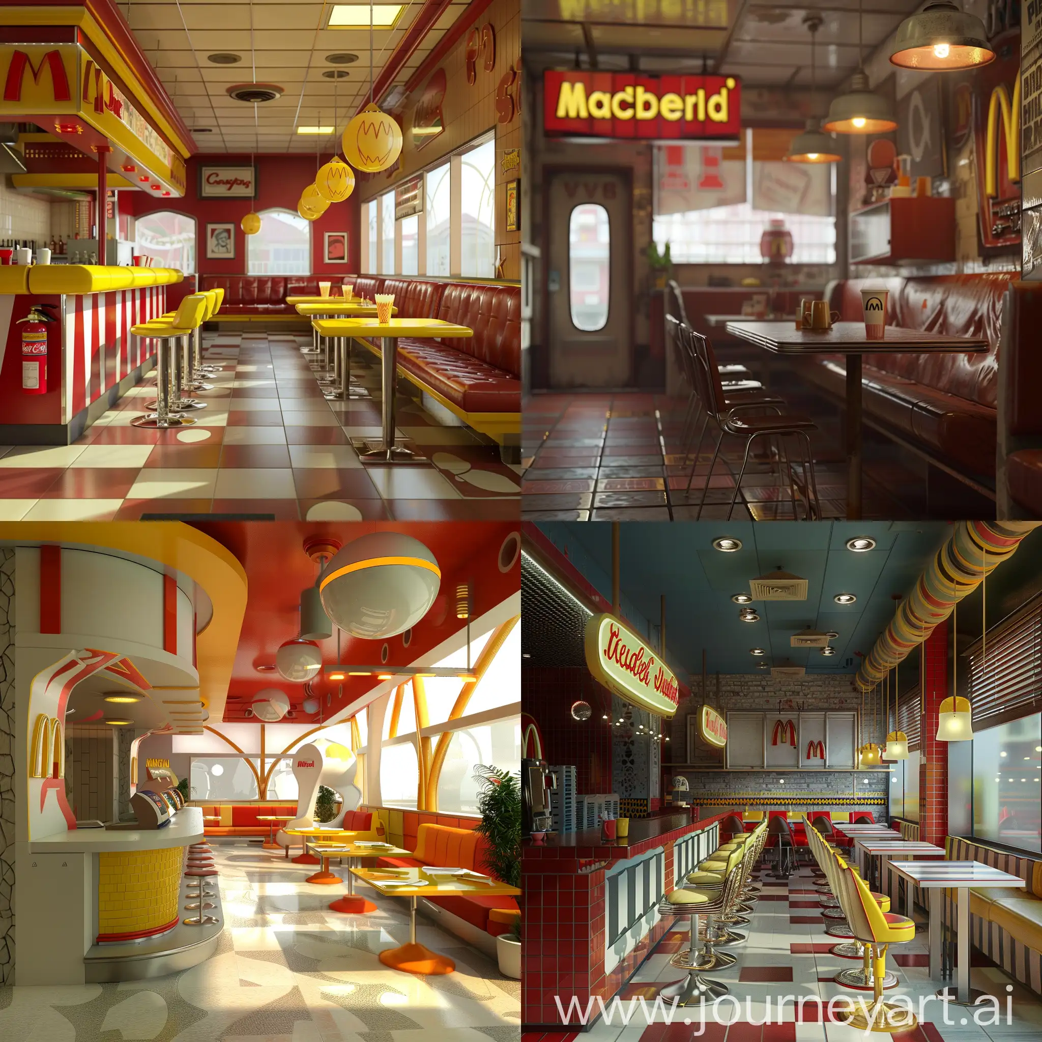 Soviet-style McDonald's :: 3D animation