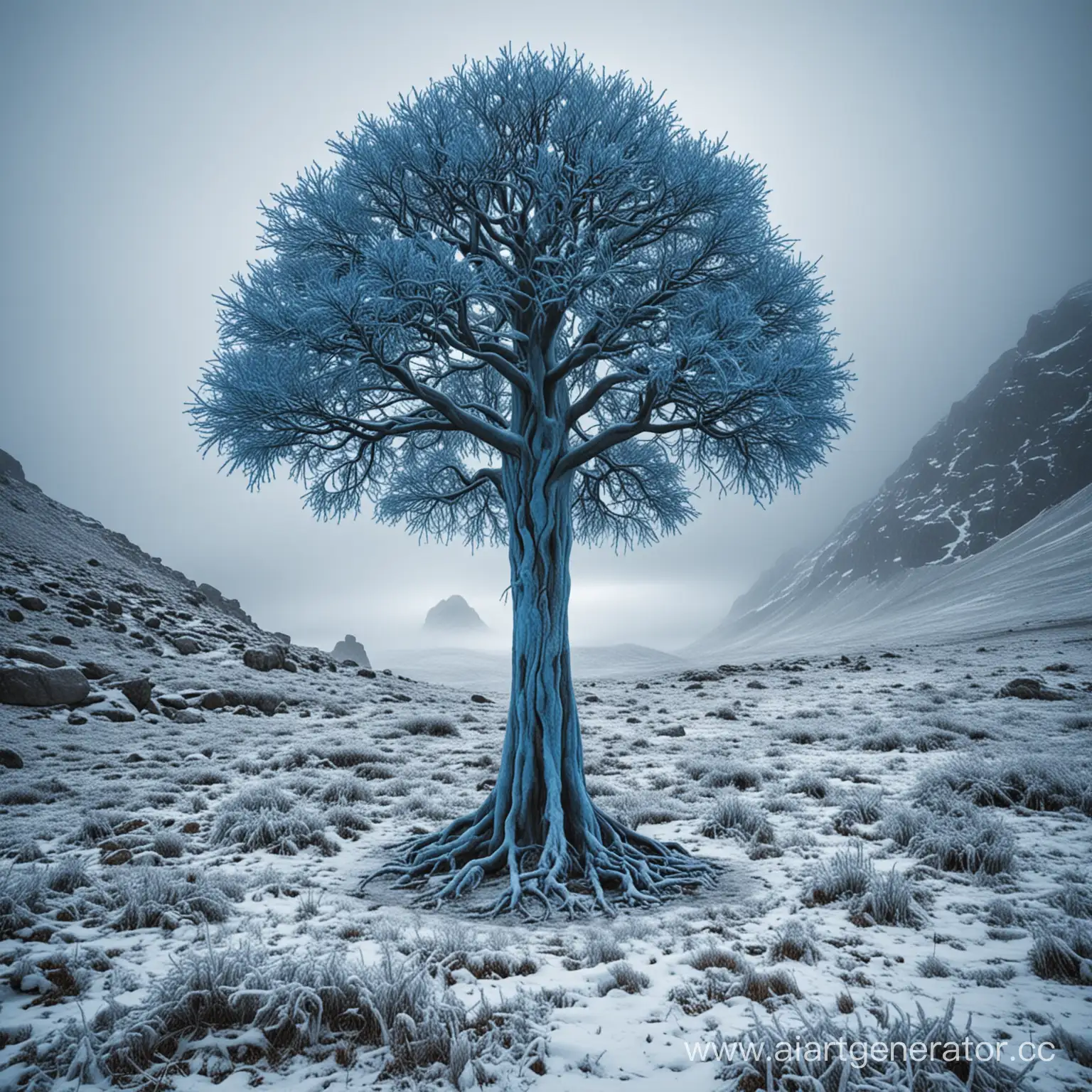 Blue-Extraterrestrial-Tree-Thriving-in-Frigid-Environments