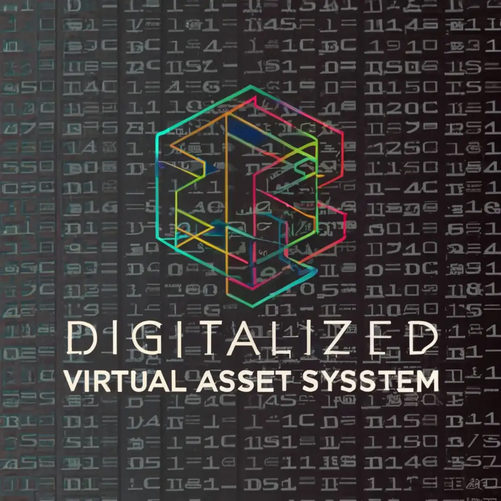 a logo design,with the text "digitalized virtual asset system", main symbol:Digitalized virtual asset system,Moderate,clear background