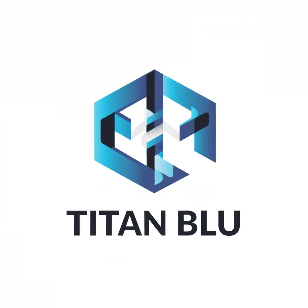 a logo design,with the text "Titan Blu", main symbol:technology,Moderate,be used in Technology industry,clear background