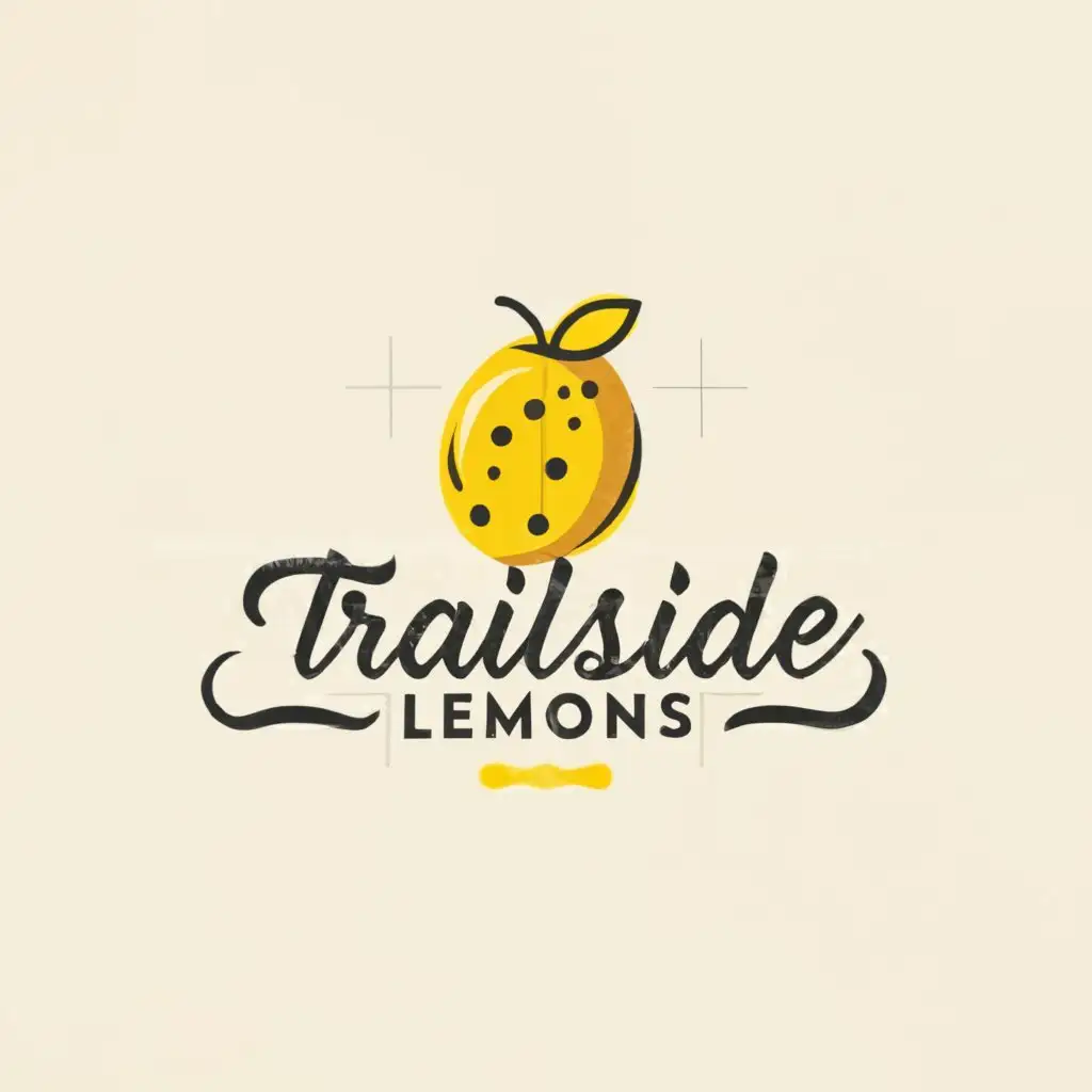 a logo design,with the text "Trailside Lemons", main symbol:Lemon,Moderate,be used in Restaurant industry,clear background
