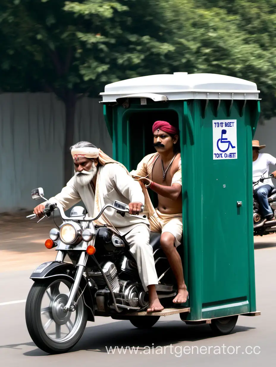 Motorcycle-Adventure-with-Portable-Toilet-Passenger