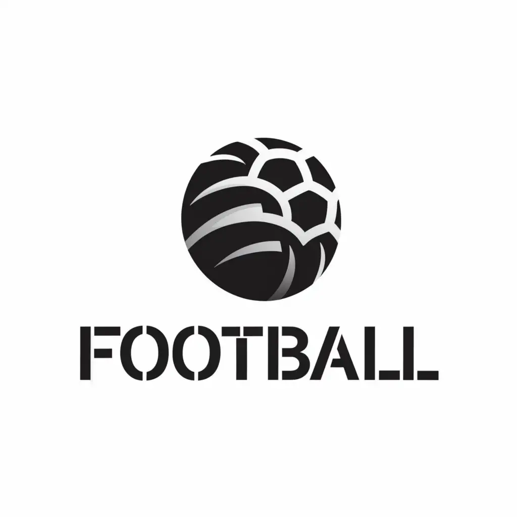 a logo design,with the text "Football", main symbol:Ball,Moderate,be used in Sports Fitness industry,clear background